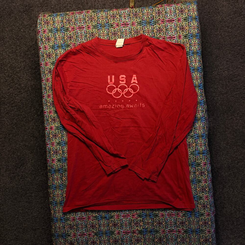 Vintage Olympics Red XL